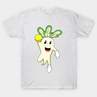 Radish at Handball player with Handball T-Shirt